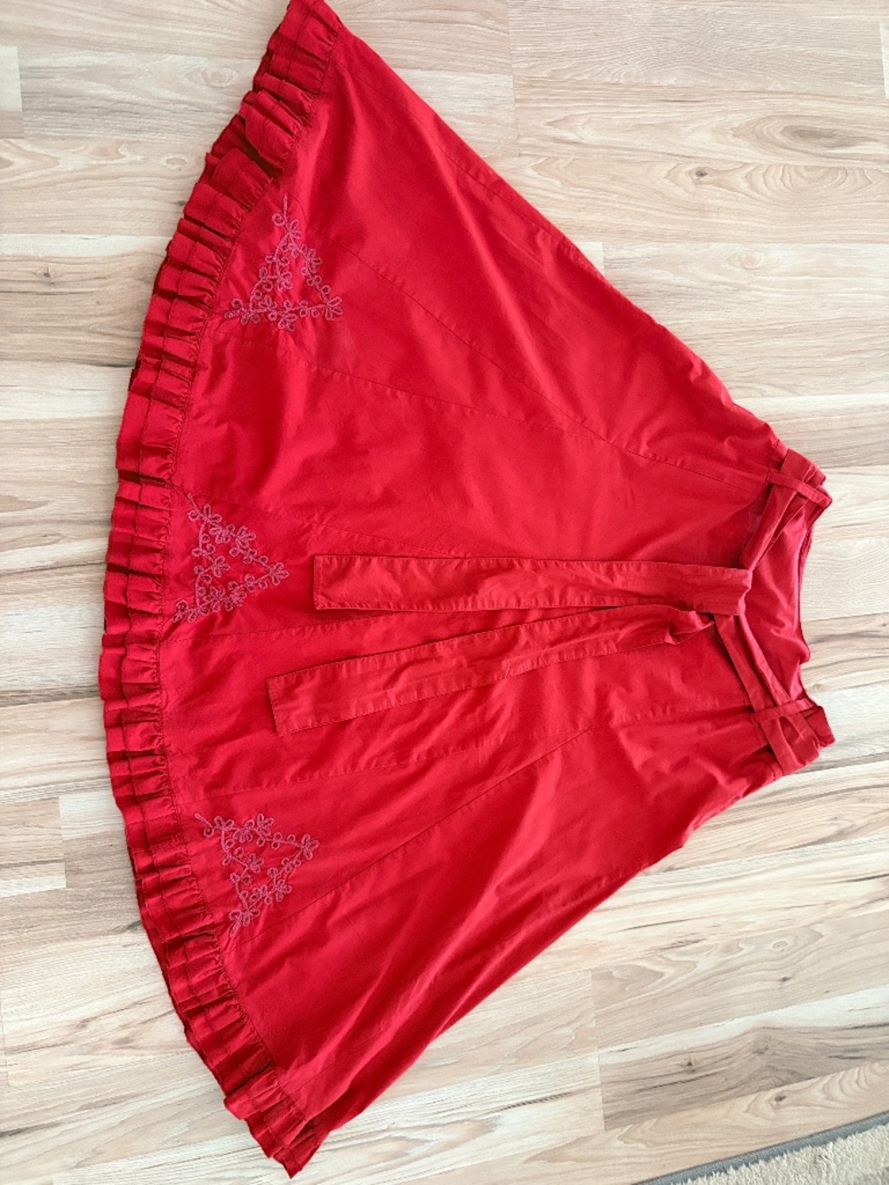 Made in India built with a hidden zipper closure along a structural seam.